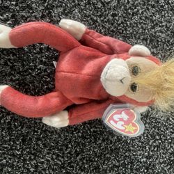 y Beanie Baby “Schweetheart” 1999 Monkey Orangutan Plush & Tag Protector 9”