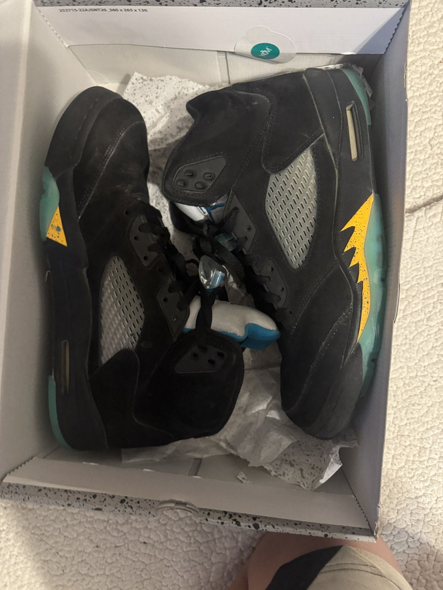 jordan 5s the aquas