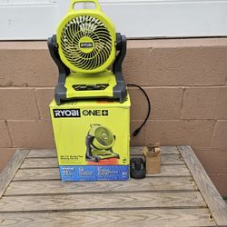 Ryobi 18v Misting Fan Kit 