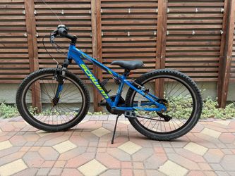Blue Schwinn bike