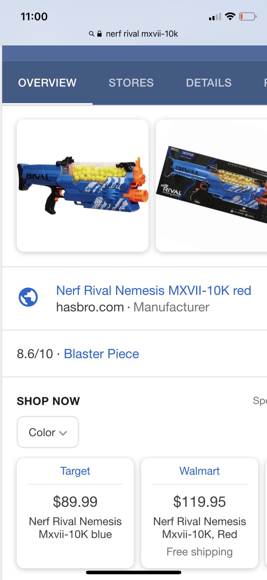 Nerf Rival MXVii 10k