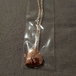 Rose gold I Love You Necklace Locket