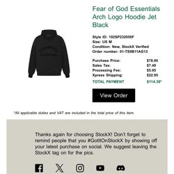 Fear Of God Essentials Hoodie