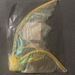 Yellow Wings for Fairy Halloween Costume