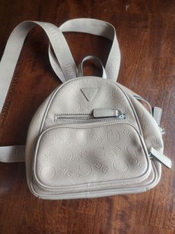 GUESS Taupe Backpack with Adjustable Strap