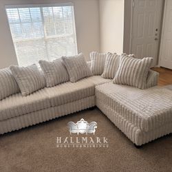 NEW Fluffy Sectional Couches