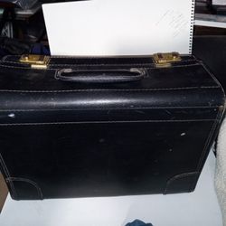 Vintage Leather Lawyers Briefcase