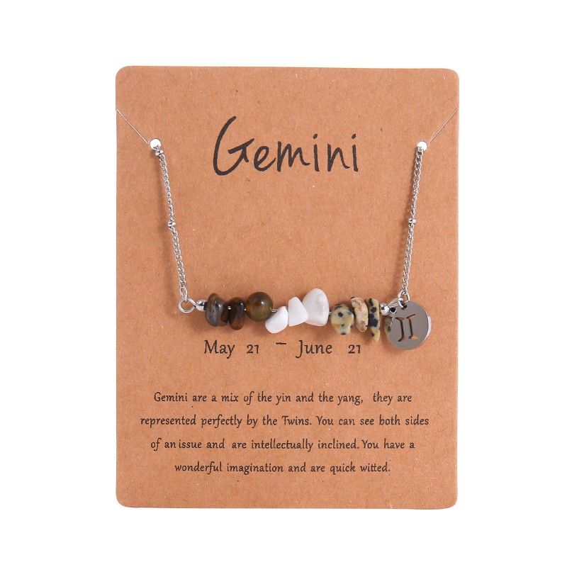 Constellation gravel combo necklace
