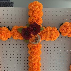 Day Of The Dead Carnation Cross