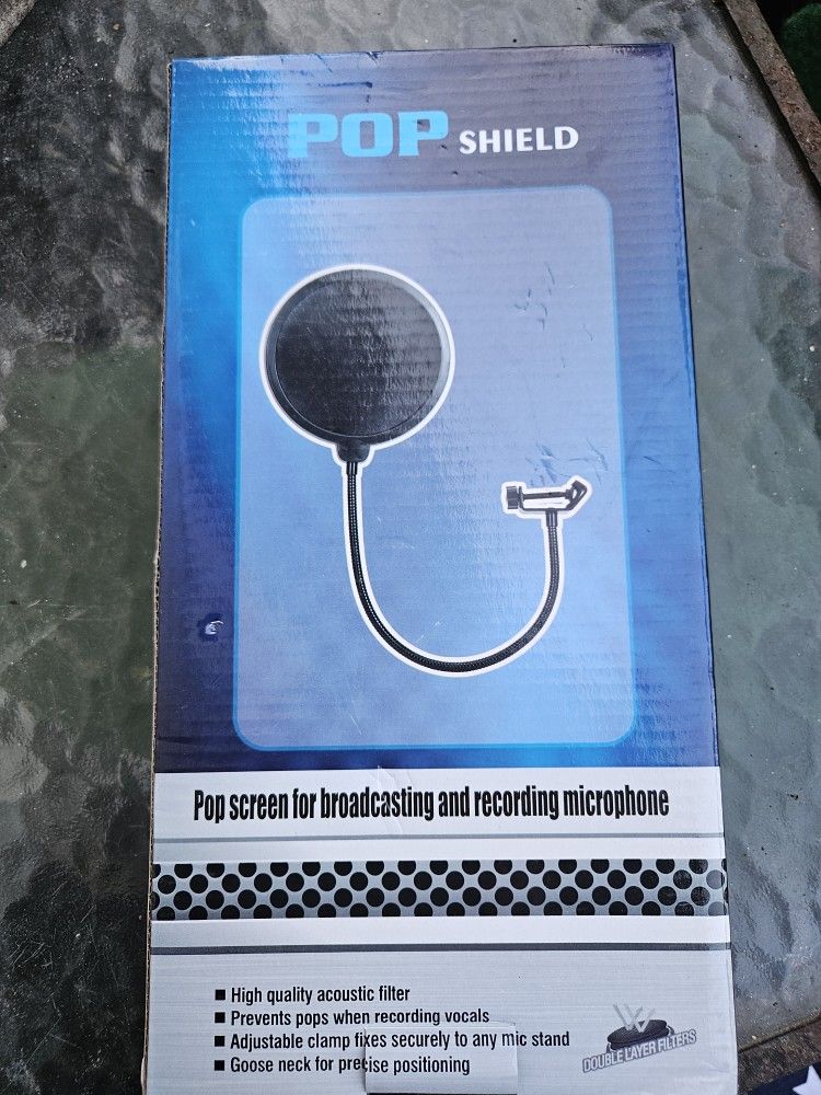 Popshield Pop Screen For Broadcasting And Recording Microphone