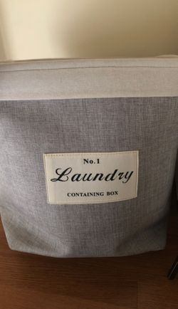 Leather laundry bag