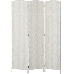New! Room Divider, 3 Panel, White