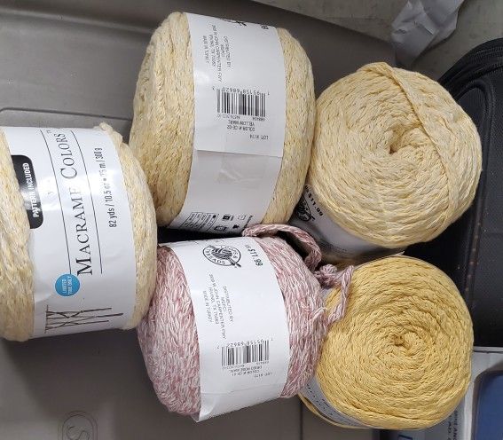 Loops & THREADS macrame Yarn Cakes 10 Each