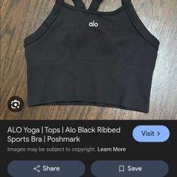 Alo Short Bar Tantop Black 