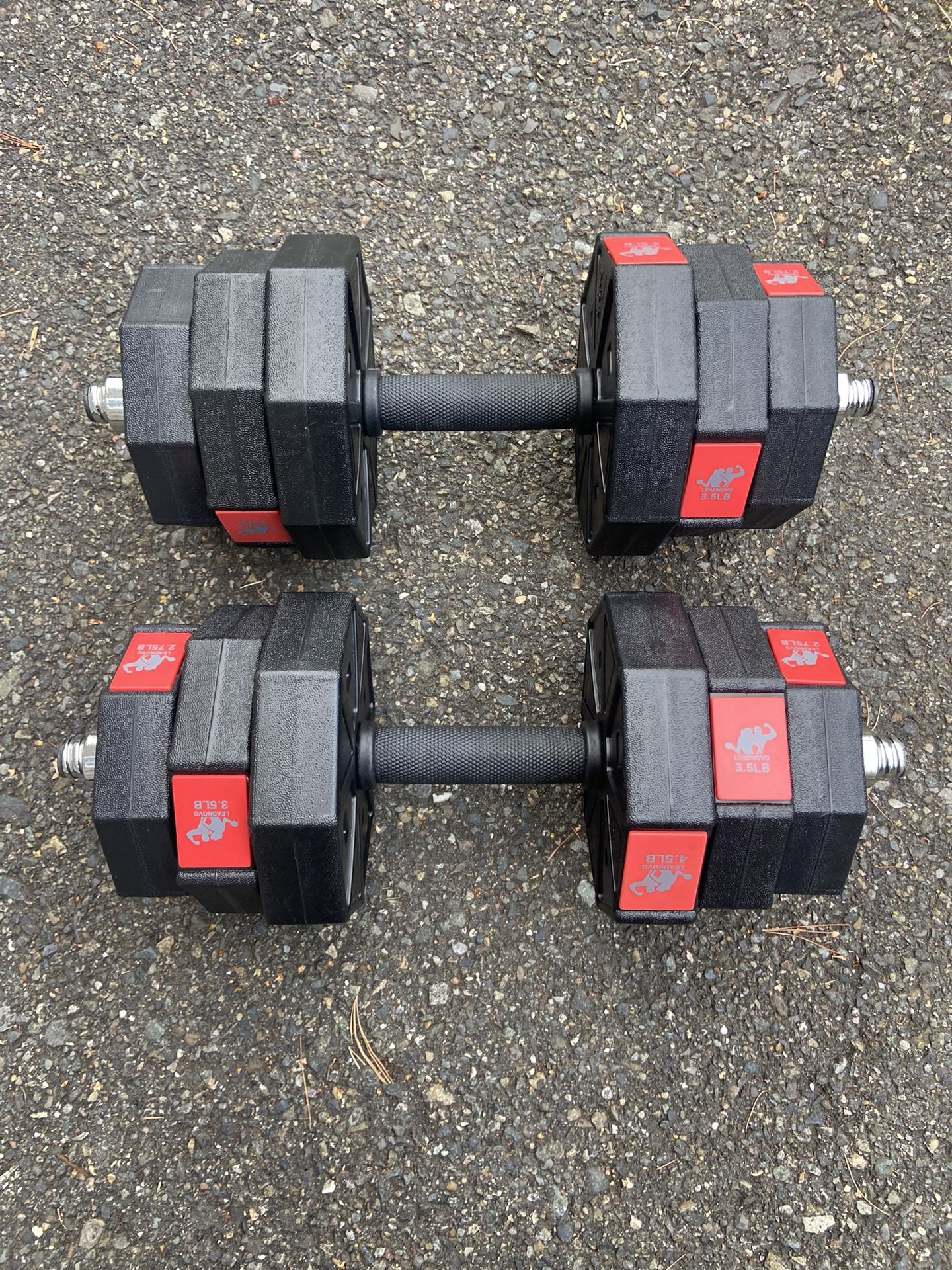 Adjustable weights dumbbell set, Like New!