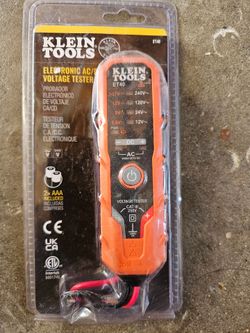 Klein Tools ET40 Digital AC/DC Voltage Tester, 12-240V AC, 1.5-24V DC, LED Illumination,