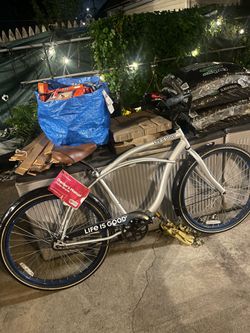 Huffy 26" Cranbrook Men's Beach Cruiser Comfort Bike, Silver