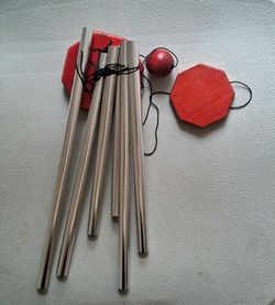 Wind Chime with Red Wooden Pieces