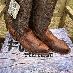New Corral Vintage Ostrich Leg Boots  Size 9 1/2