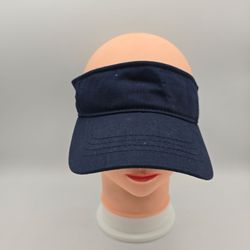Unbranded Navy Cotton Twill Adjustable Visor. 8