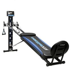 Total Gym XLS Men's and Women's Universal Total Body Home Gym Workout Machine with Ab Crunch Bench, Wing Attachment, Exercise