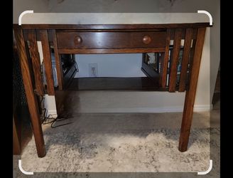 Antique bookshelf desk arts and crafts style