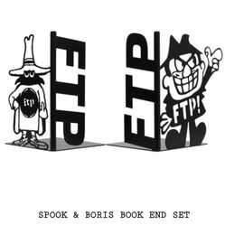 FTP Spook and Boris Book Ends.     If you see it its still available 