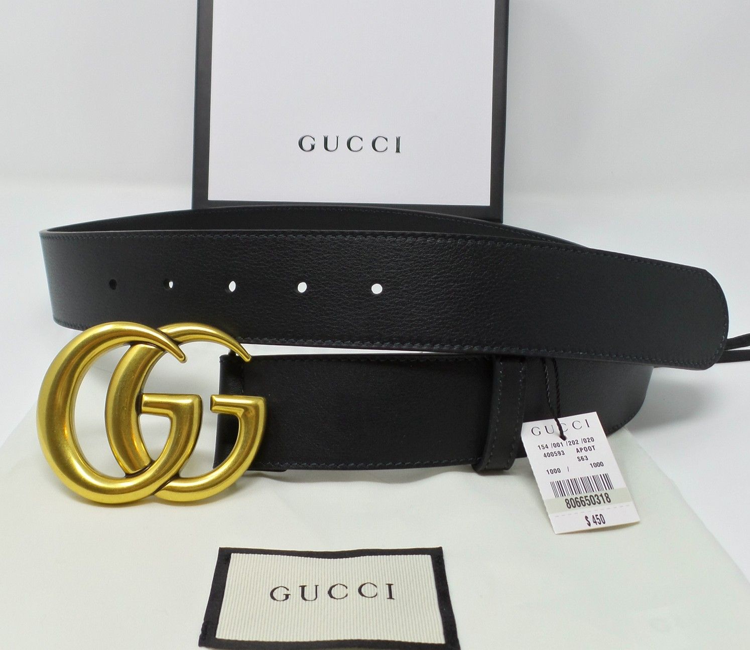 New Gucci Marmont Belt Black louis Vuitton LV Versace Ferragamo fendi wallet bag