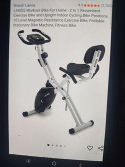 Lanos foldable workout bike/foldable