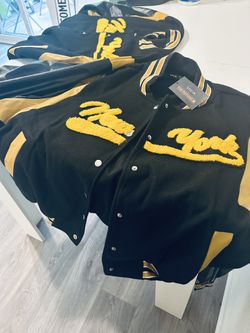 SHEIN Jackets (New York) Black & Yellow