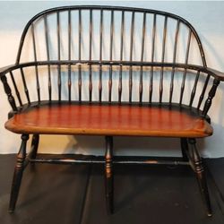 Bob Timberlake Salesman Sample Size Windsor Wood Bench16'' L 14'' H 5 1/2'' W