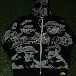 AWFUL LOT OF COUGH SYRUP Men's Graphic Print Full Zip Hoodie