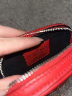 Louis Vuitton Danube x Supreme Shoulder Bag in Red and White EPI