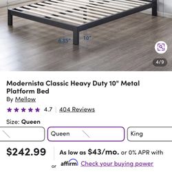 Queen Bed With Mattress
