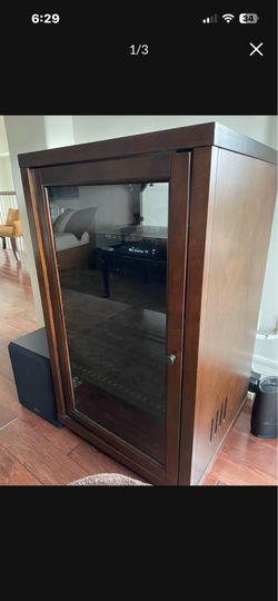 Audio wood cabinet 4 shelves