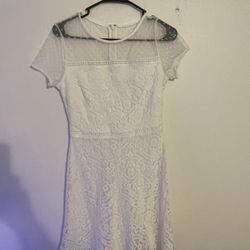 Kenzie White Lace Dress