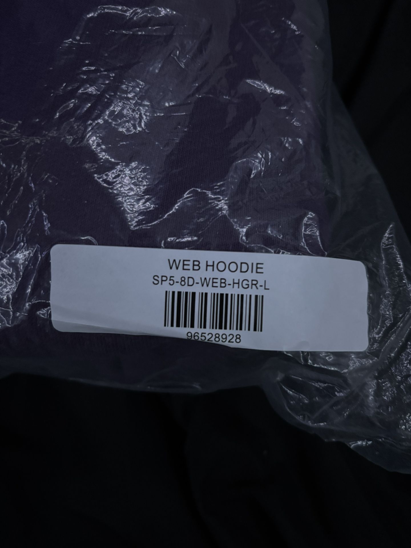 Purple Rhinestone Spider Hoodie