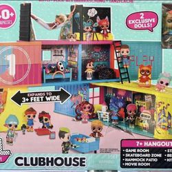 Brandnew LOL surprise Clubhouse Playset With 40+ Surprises
