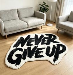 NEVER GIVE UP 3D RUG (EXCLUSIVE RUGS)