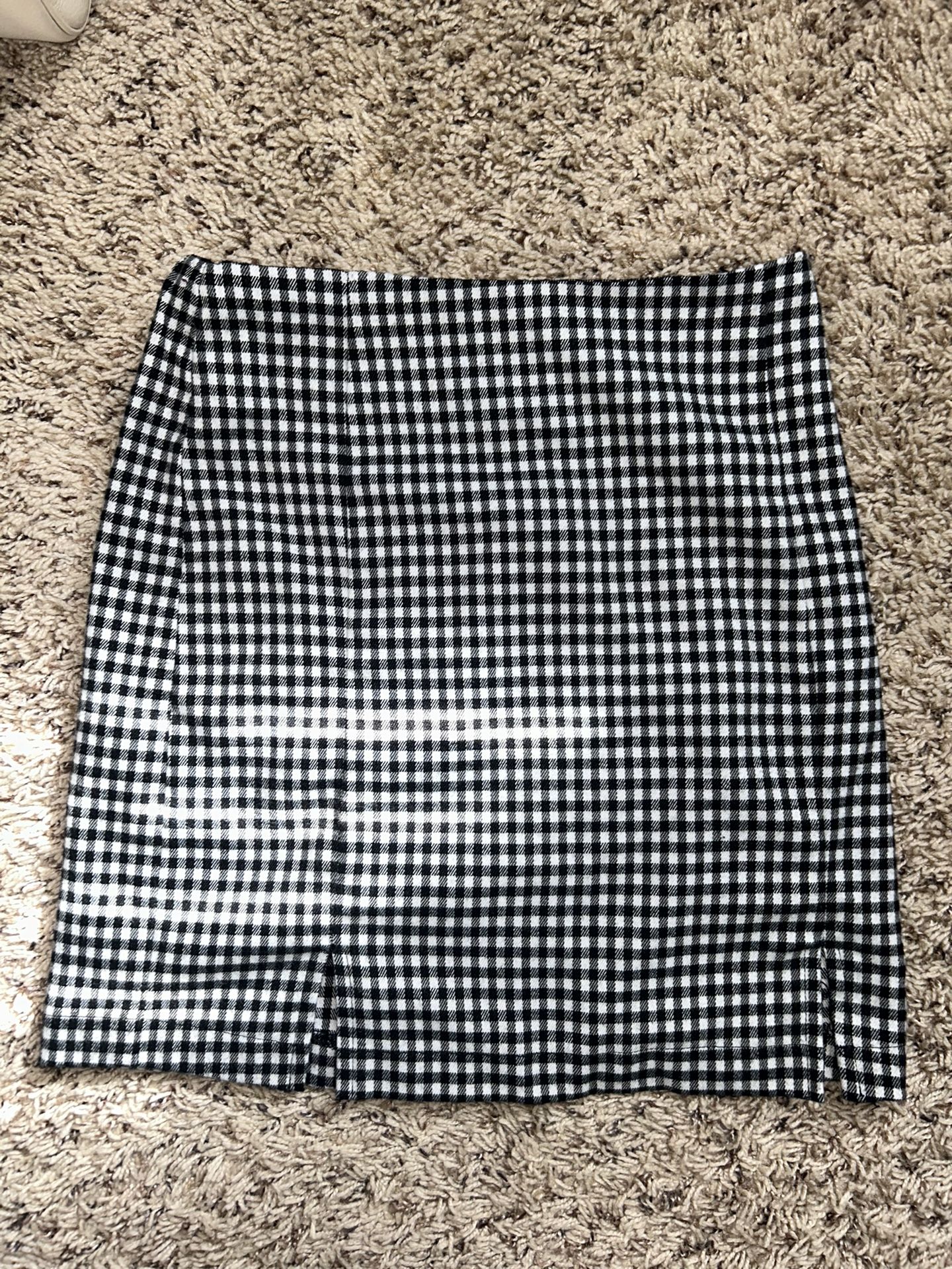 xsmall CUTE PLAID MINI SKIRT