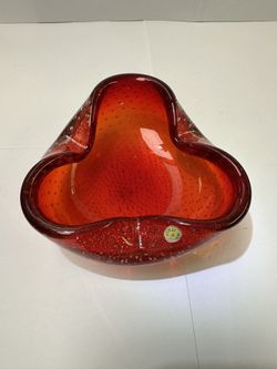 Sommerso Murano Glass Bowl by G. Ferro, Italy, 1950s