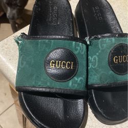 Gucci Slides (slightly chewed on) OBO