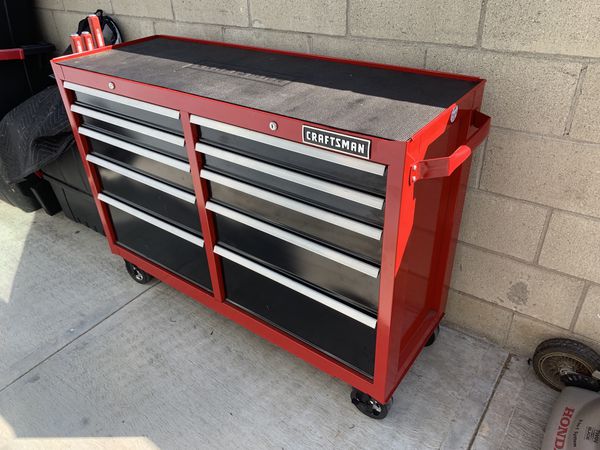 Craftsman Toolbox 52” 10 Soft Close Drawers with 2 Keys, Drawer Liners ...