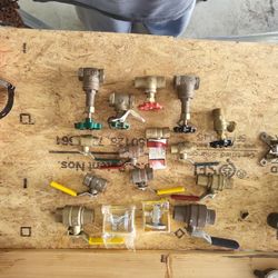 Box Lot Of Ball Valves , Stop Valves Boiler Drain Valve & Gate Valves
