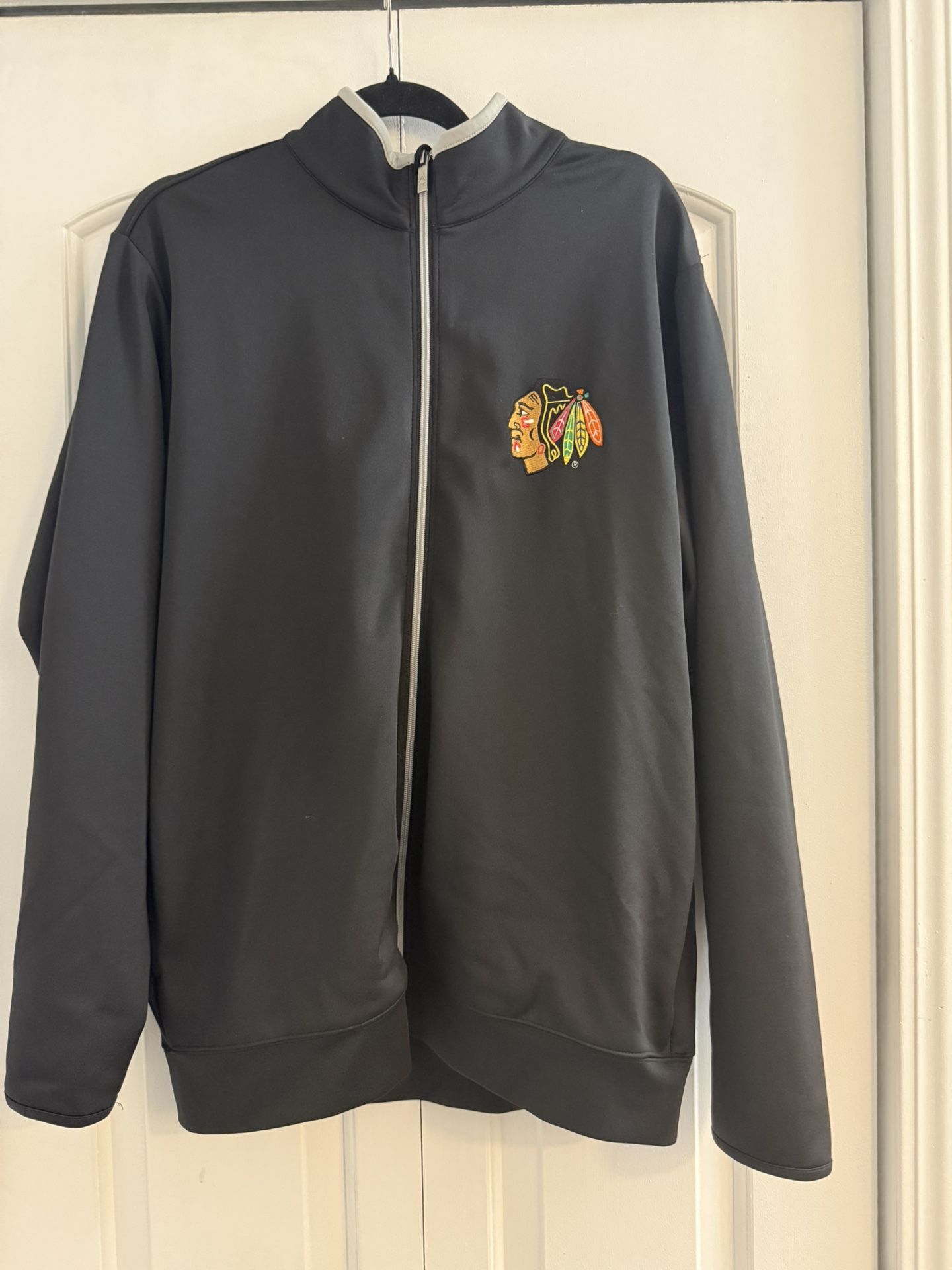Antigua Men’s Blackhawk Jacket Sz. Large Full Zipper With Side Pockets EUC