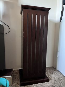 Dark Cherry Wood Media Storage Unit