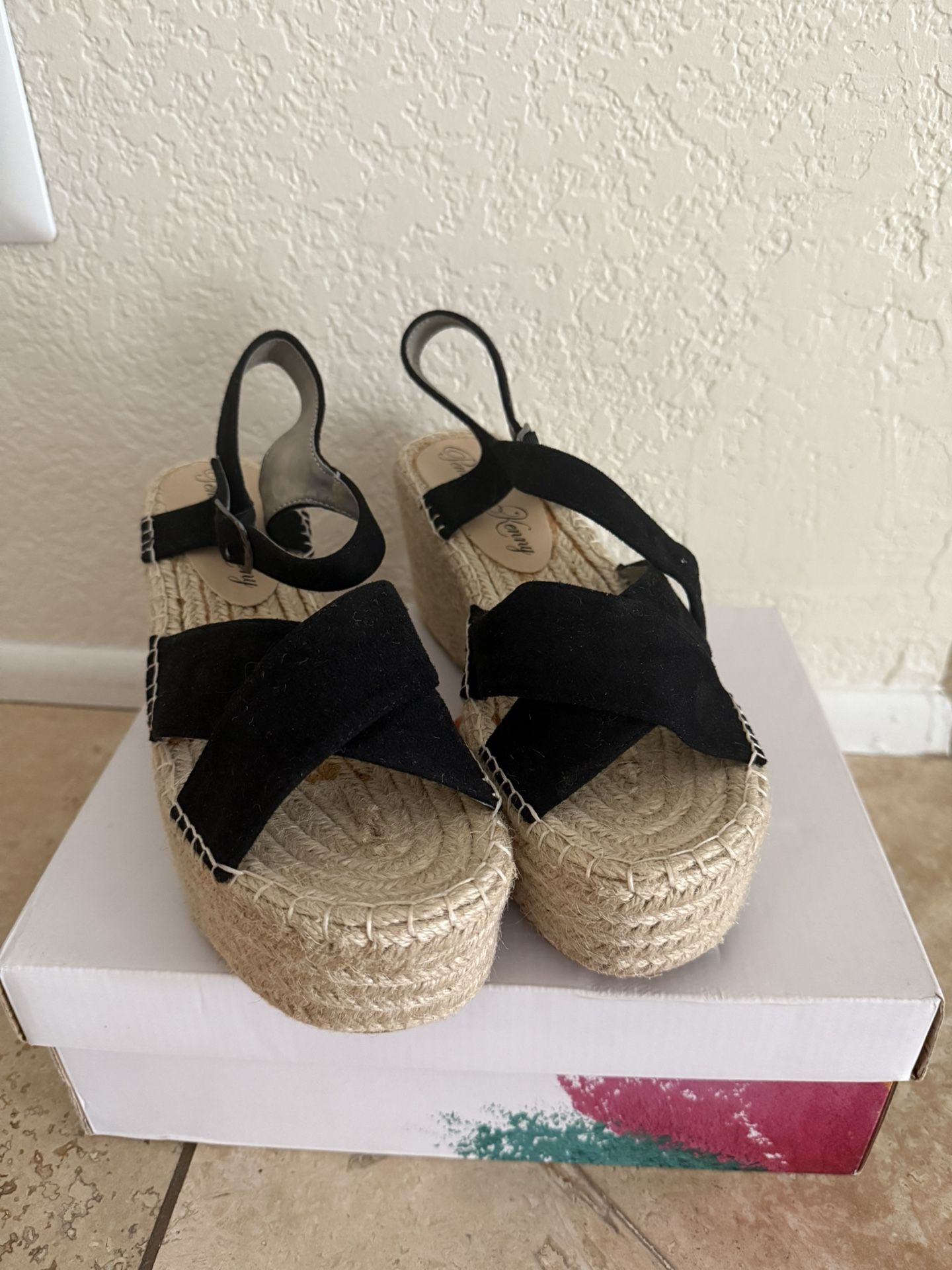 Black Wedges - Size 8.5