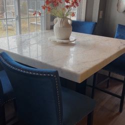 Marble Table With 8 Chairs 