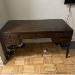 Crate And Barrel Large Wood Desk