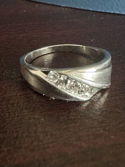 Men’s White Gold Wedding Band